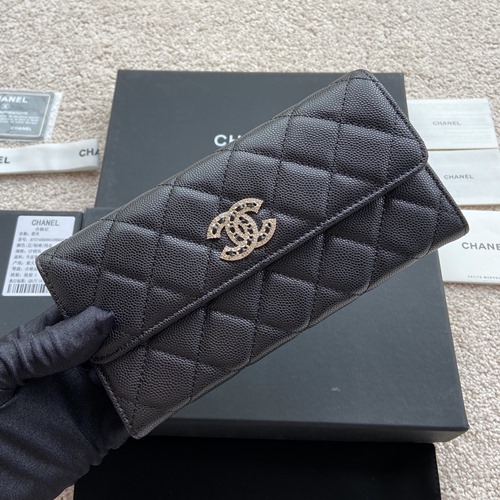 샤넬 AP2740 스트라스 체인 CC 플랩 장지갑