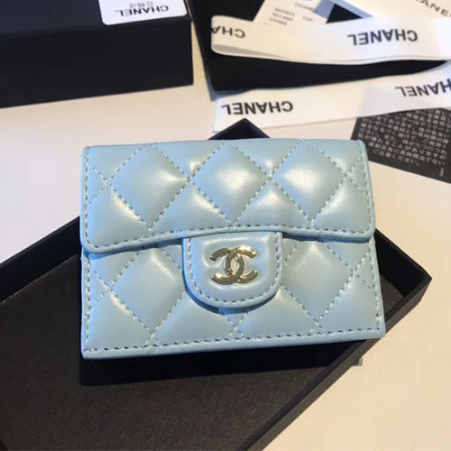 샤넬 램스킨 반지갑